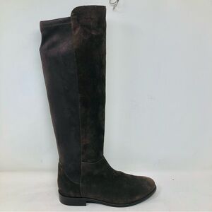 Cardani Bethany Brown Suede Knee Boots Italy